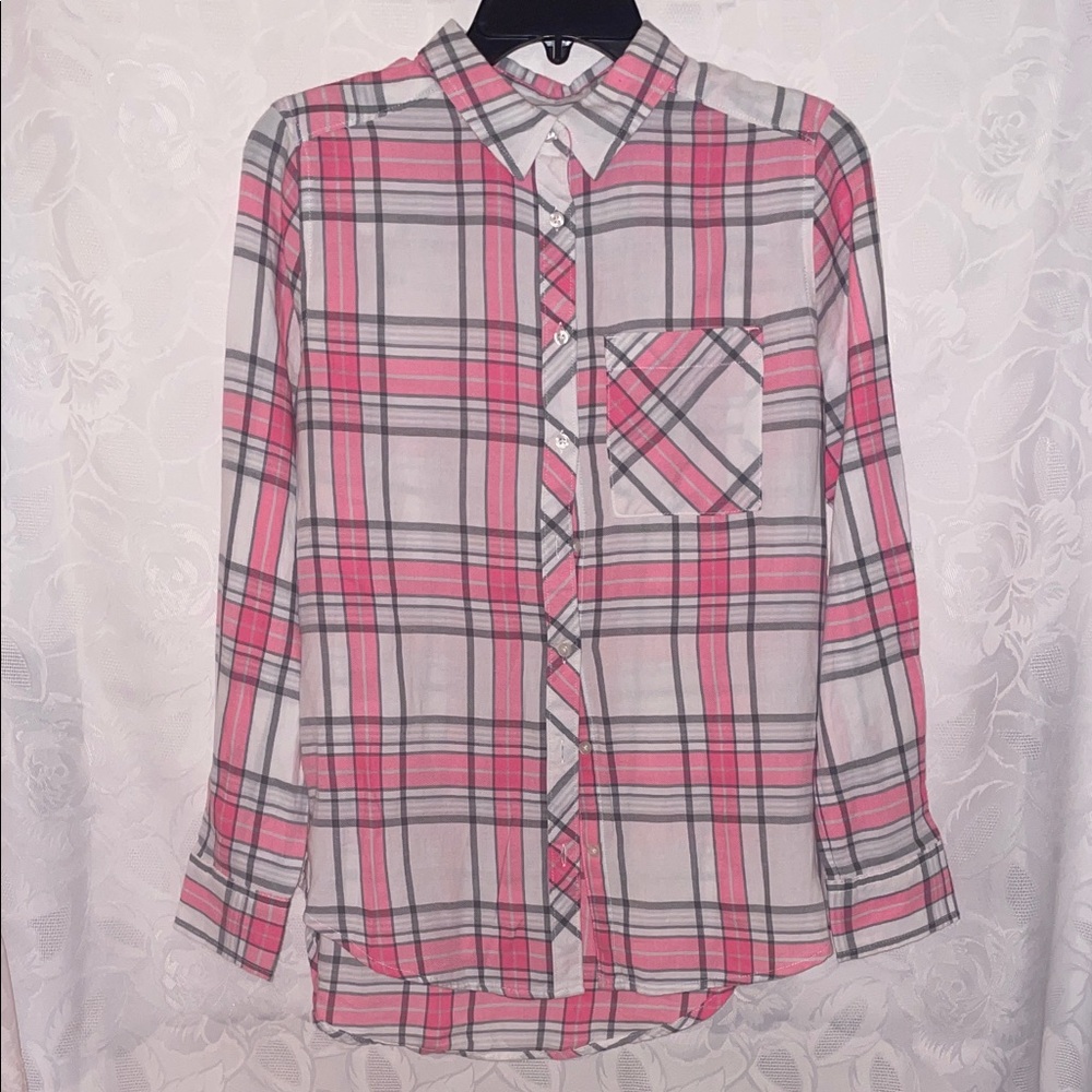 Arizona Jean Co. Plaid Button-Up Shirt
